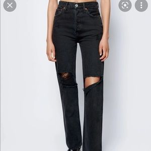Re/done originals high rise loose jean Levi’s